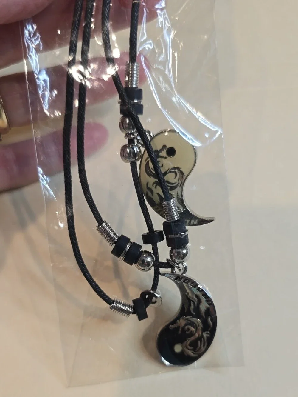 Tapp Collections Black Layered Pendant Necklace Set